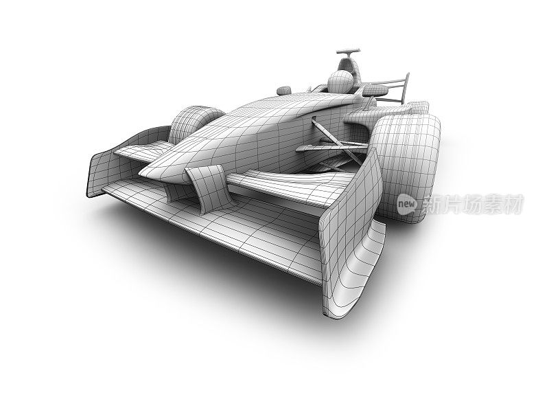 3D F1赛车线渲染